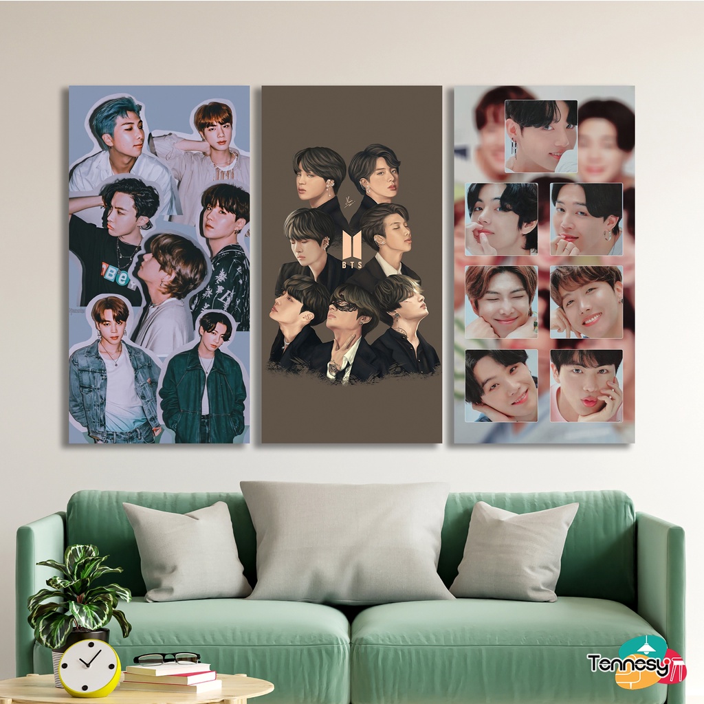 HIASAN DINDING WALL DECOR 15x30CM PAJANGAN POSTER DEKORASI KAMAR RUMAH BTS KPOP