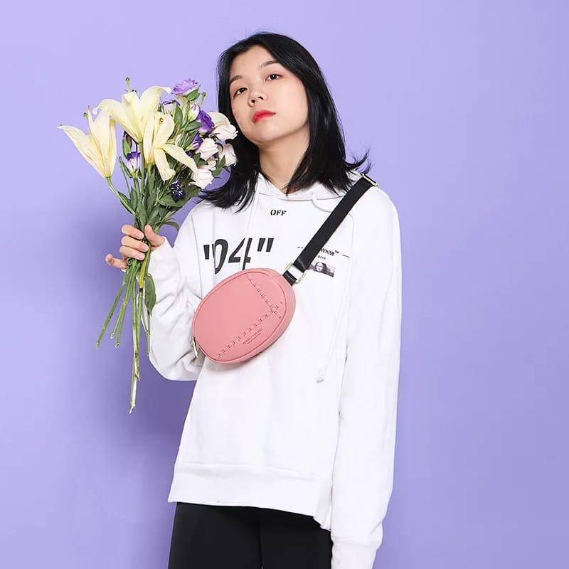 Tas Pinggang Wanita Waistbag Tas Lucu Tas Murah Tas Kantong Tote Bag Selempang Slempang Slingbag Min