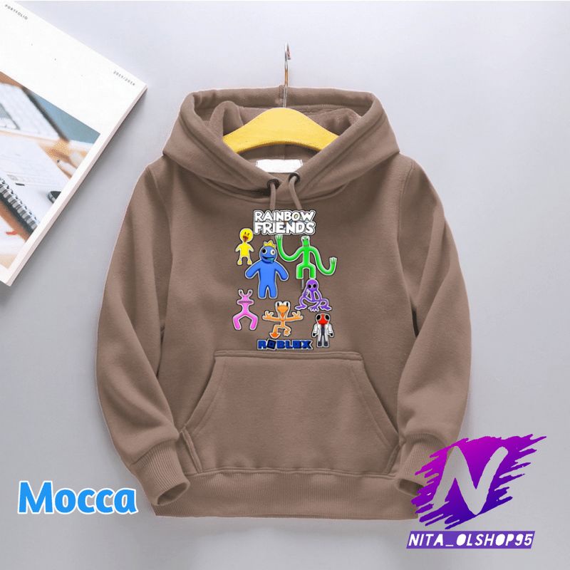 jaket hoodie anak rainbow friends roblox game