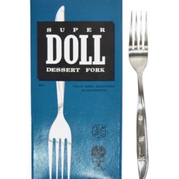 Garpu makan Super doll Besar Stainless Steel Isi 6 pcs