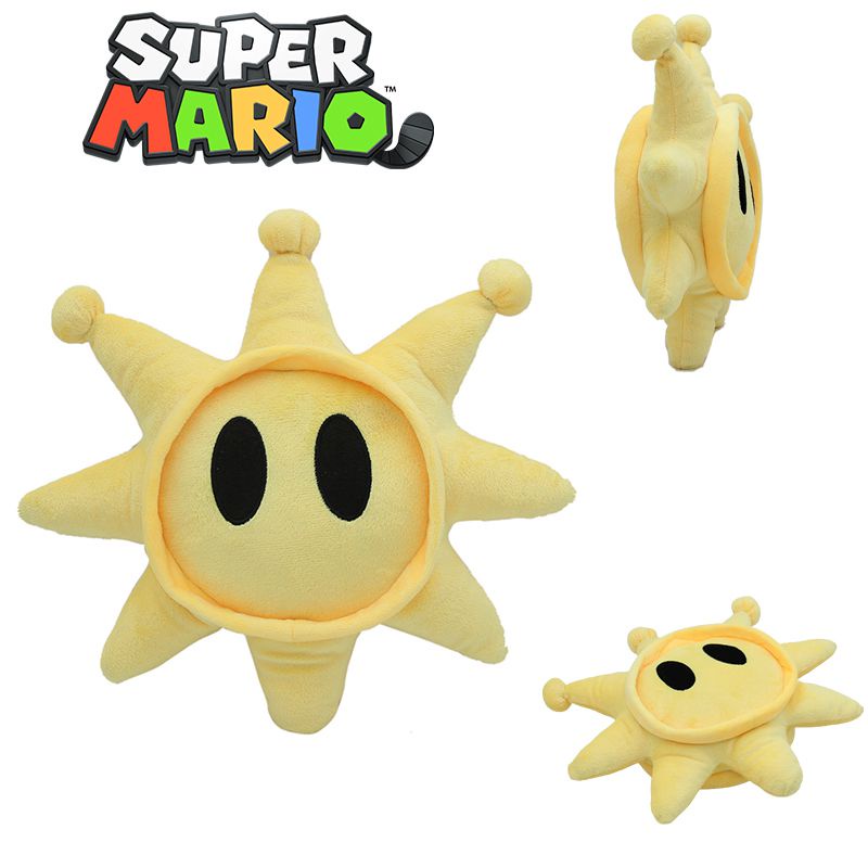 Fun-filled Super Mario Shine Sprite Plush Toy Boneka Lembut Pelukan Boneka Hadiah Ulang Tahun Anak