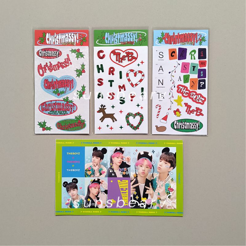 The Boyz MD Christmassy Sticker Deco MD Thrilling Sunwoo Younghoon Hyunjae Juyeon Sangyeon Jacob Q N