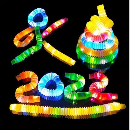 Mainan Viral CEV Light Up Pop Tubes Pop Pipes Mainan Lampu Stick Pipa Selang Fidget