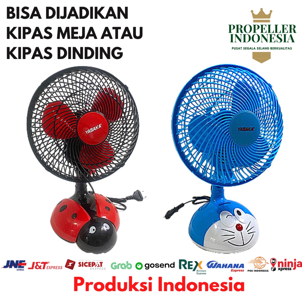 Kipas Angin Meja 8 Inch Dinding Desk Fan Mini Wall Fan Gantung Tembok
