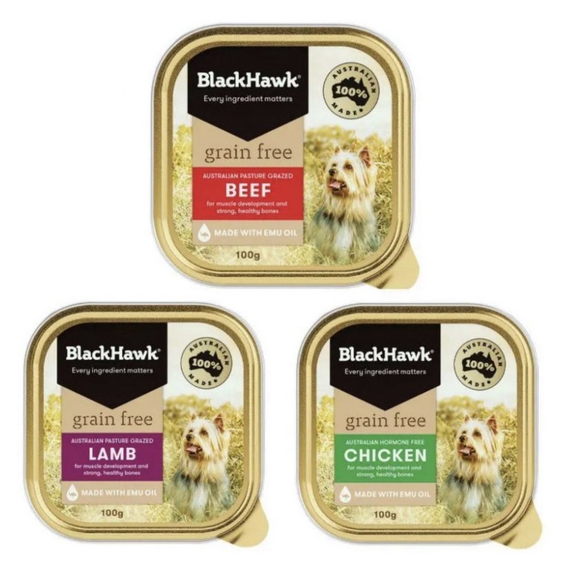 BlackHawk Grain Free Tray 100Gr Makanan Basah Anjing - Dog Wet Food