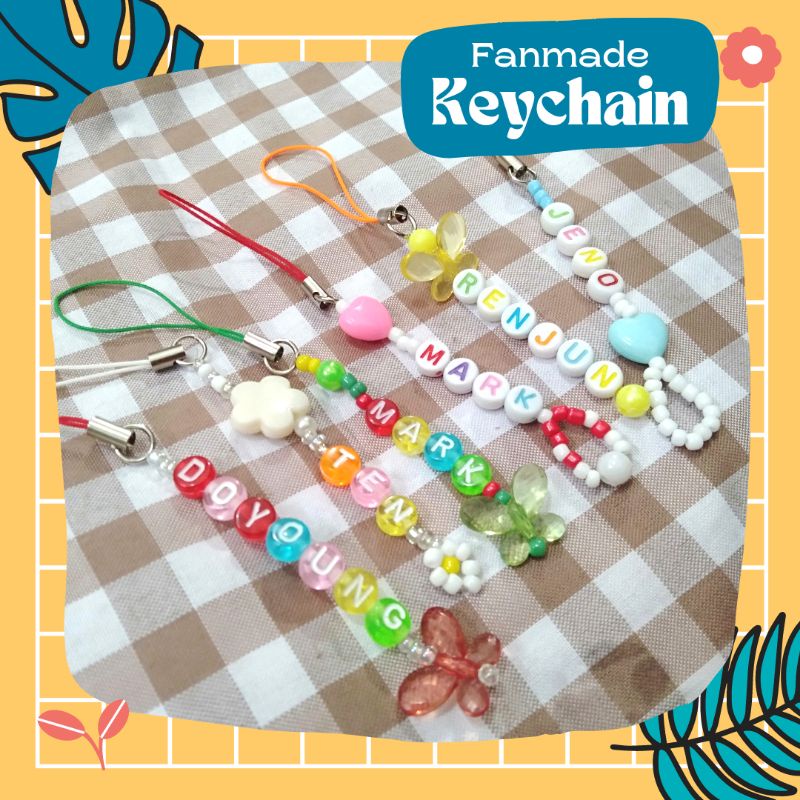 GANCI KEYCHAIN MANIK KPOP NCT WAYV BLACKPINK AESPA CUSTOM NAMA