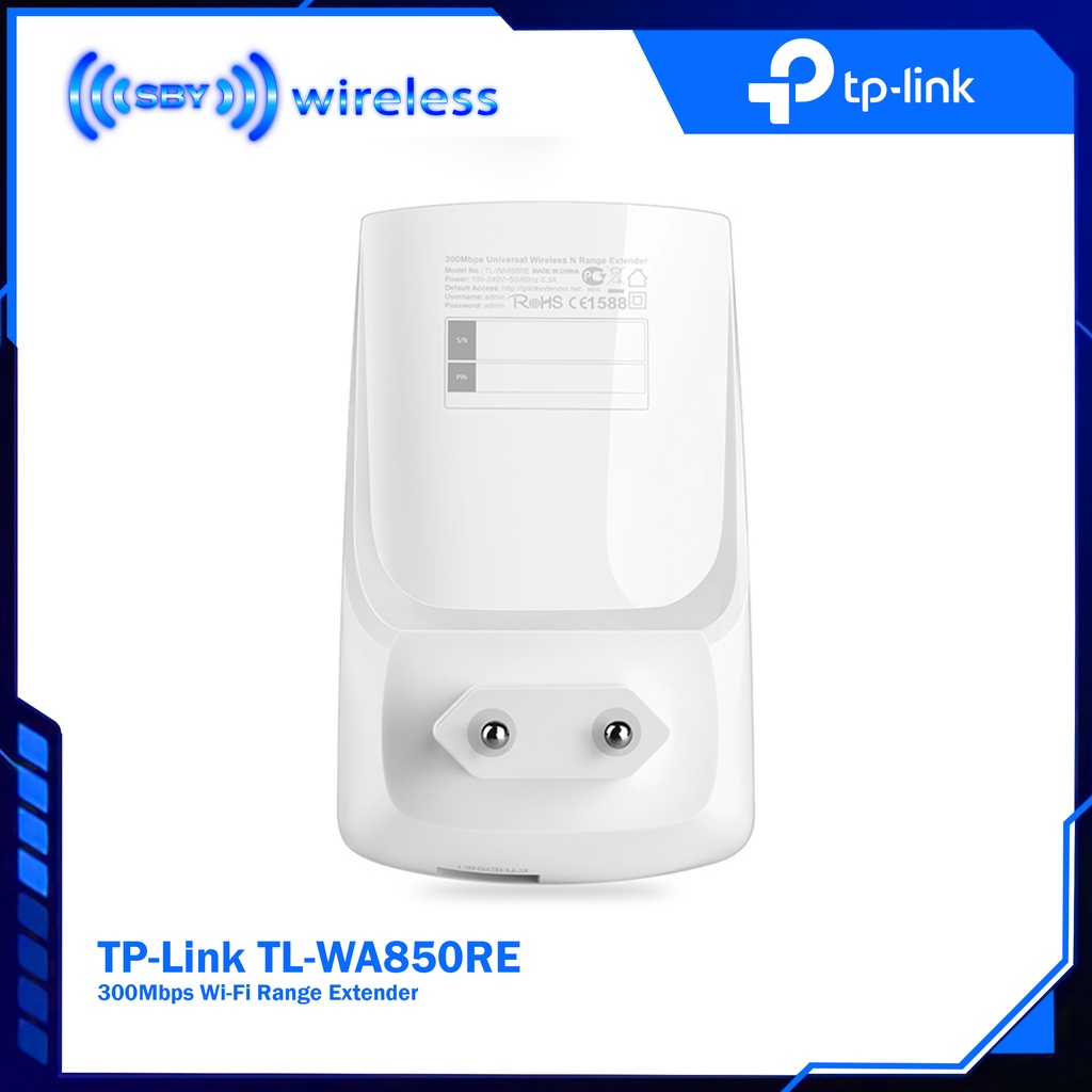 TPLink TL-WA850RE 300Mbps Wi-Fi Range Extender TP-Link Indoor