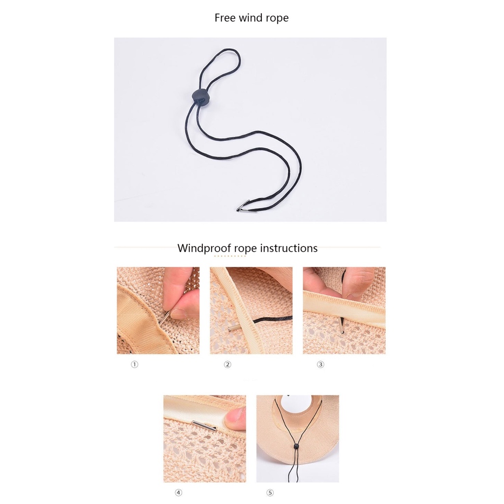 Topi Pantai Rajut Pita Korea Fashion Topi Wanita Bisa Dilipat Topi Rajut Sun Visor Hat - BM01