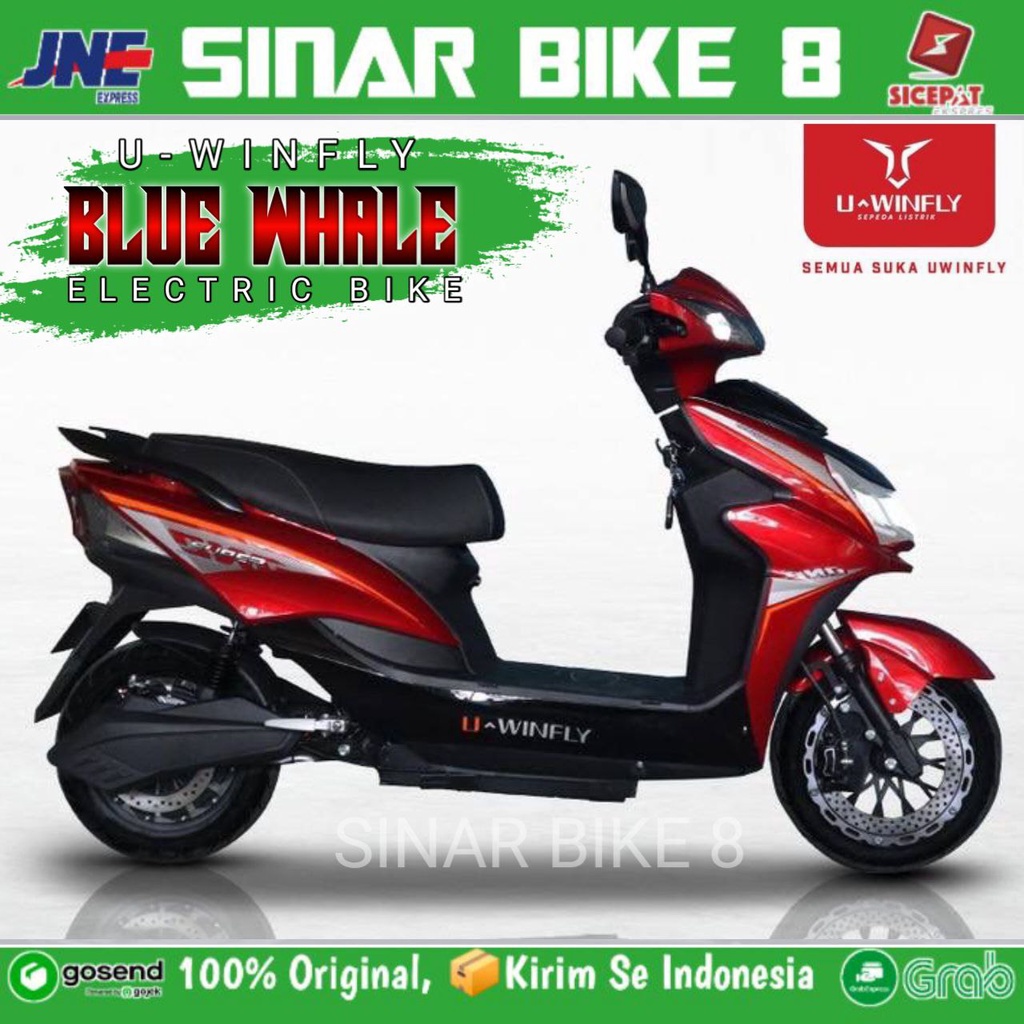 Sepeda Motor Listrik UWINFLY BLUE WHALE Electric Bike 2000 Watt