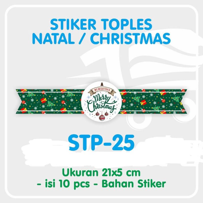 

READY STICKER ISI 10 PCS KUE KERING TOPLES SEGEL CHRISTMAS STICKER LIDAH TOPLES BELT NATAL CHRISTMAS