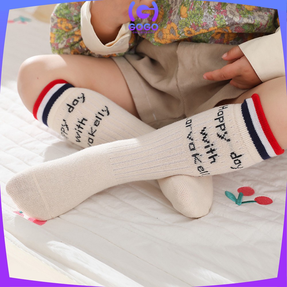 GOGO-P209 Kaos Kaki Panjang Bayi Motif Garis / Kaus Kaki Anak Perempuan dan Laki Laki / Baby Long Tube Socks Kids