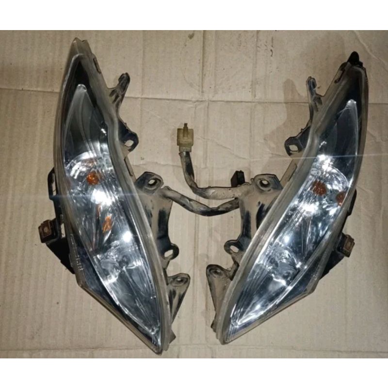 SEIN LAMPU DEPAN LIGHTING SEPASANG KANAN KIRI YAMAHA MIO J ORIGINAL LEPASAN MOTOR