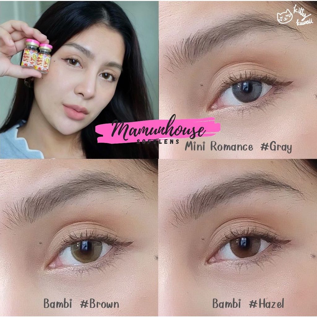 SOFTLENS MINI BAMBI. NORMAL MINUS s.d - 6.50. ORIGINAL DIAMETER 14.2MM KITTY KAWAII