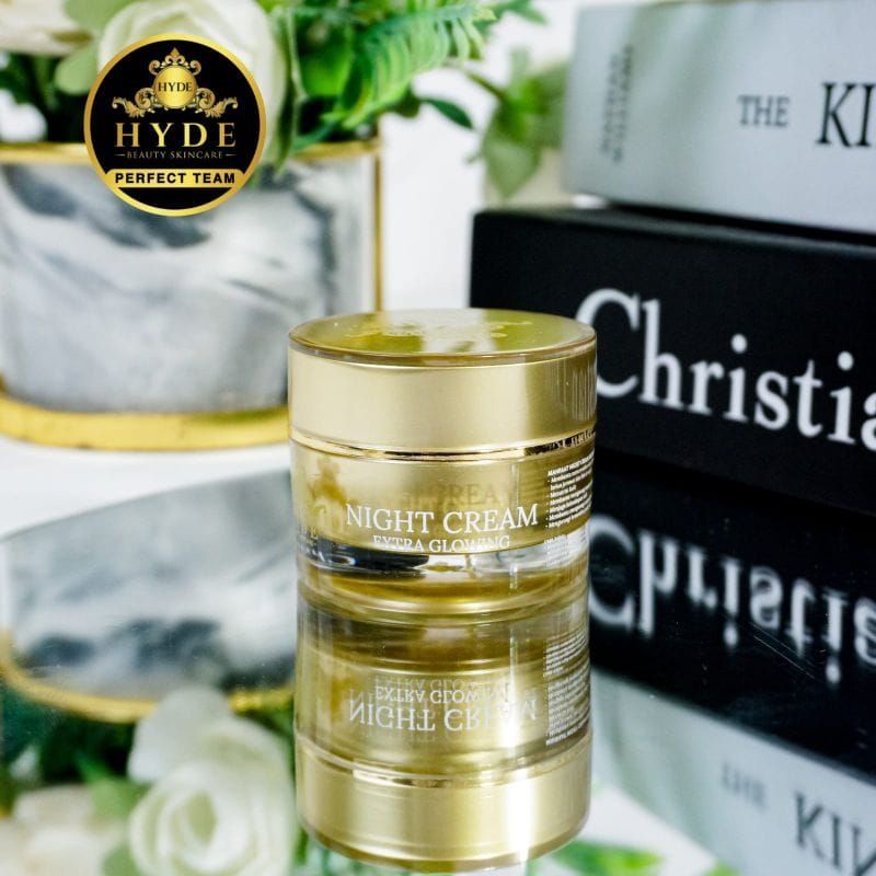 (BISA COD) NIGHT CREAM GLOWING FORTE HYDE BEAUTY SKINCARE free gift