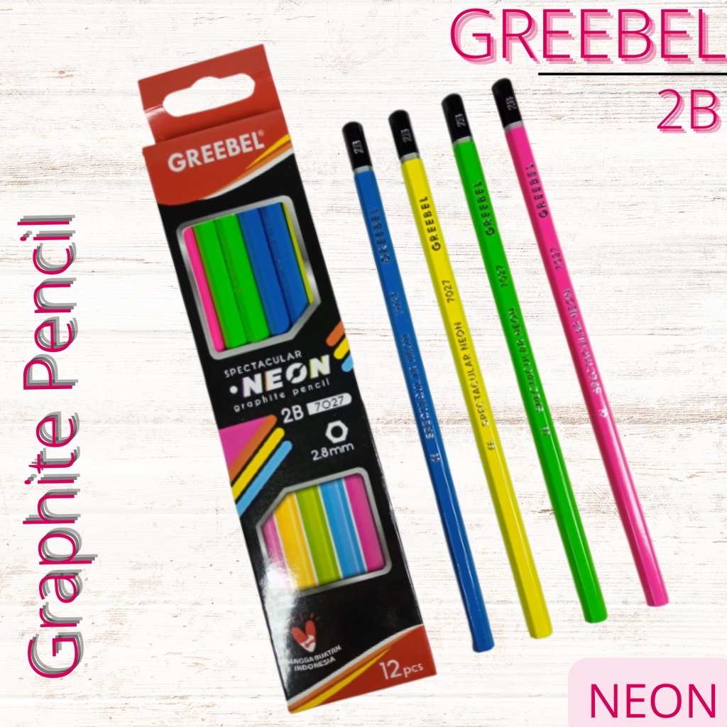

Pensil 2B Neon 7027 GREEBEL
