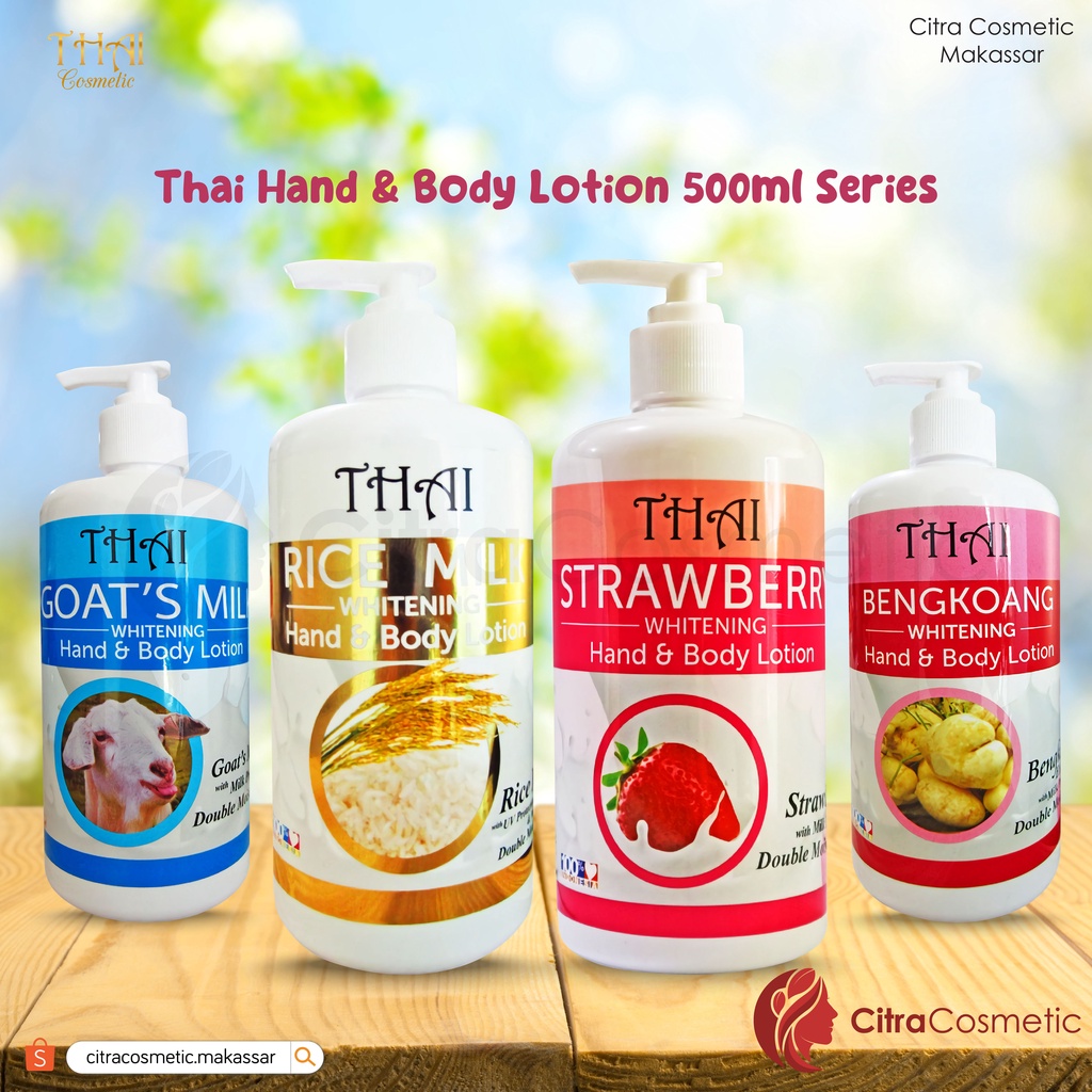 Thai Hand Body Lotion 500 Ml Series | Bengkoang | Milk | Strawberry