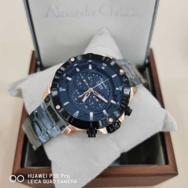 Alexandre Christie AC 6529 Black Rose MCBBRBA Jam Tangan Pria Original