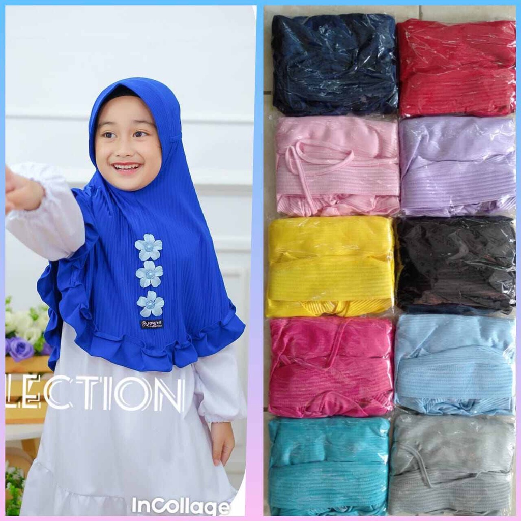 promo hijab plisket rempel bunga dada/hijab pet hijab rempel plisket/hijab anak/hijab plisket/hijab 