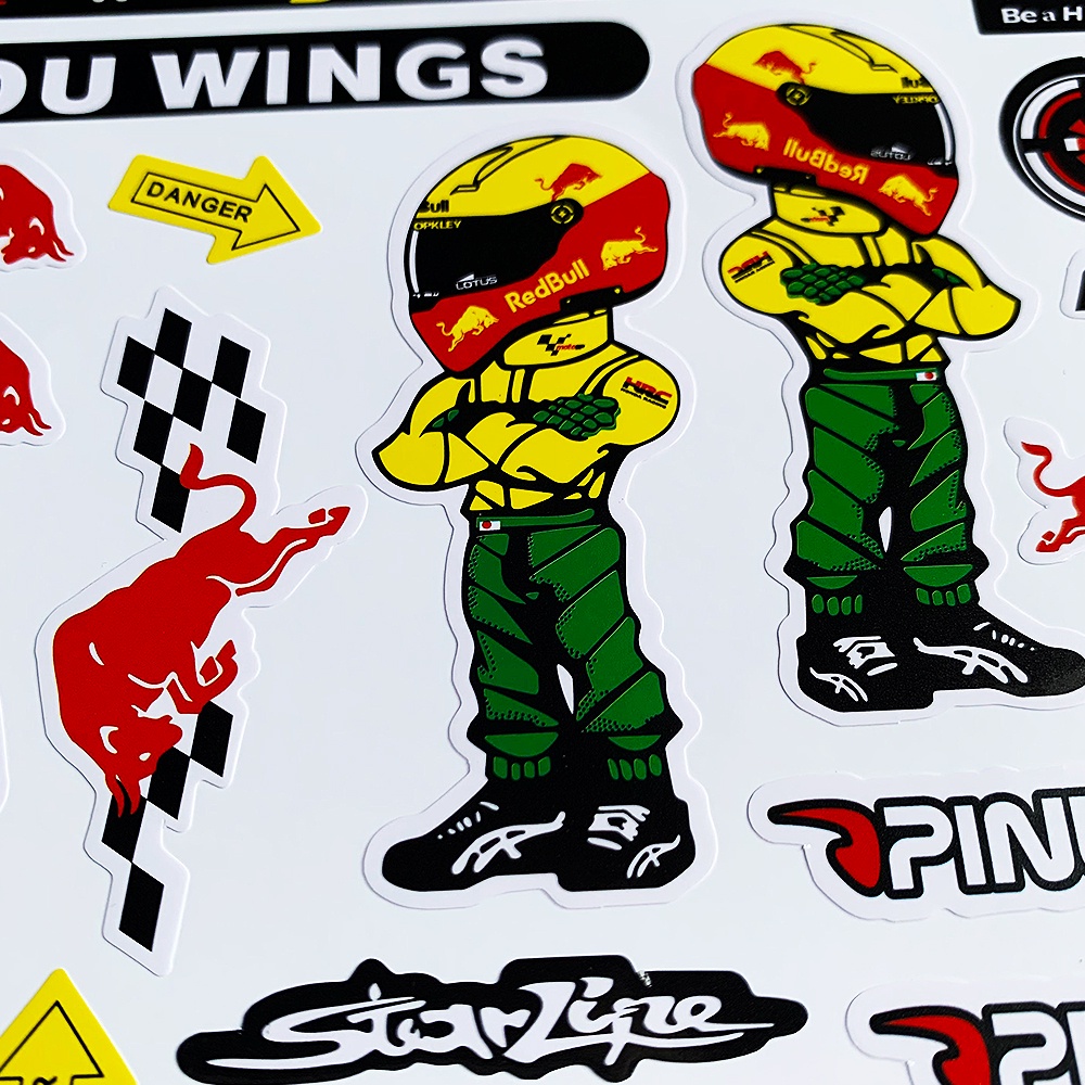 234pcs AGV #46 #93motif Moto GP Italy Sticker Evo Stiker Yamaha Motor Motor Sepeda Helemt Modifikasi Anti Air Decal Helm Cap Lensa Decals