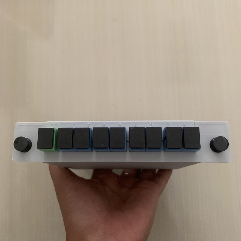 Pasif Splitter 1:8 BOX SC UPC Pasif 1x8 SC UPC Kotak Fiber Optic FO