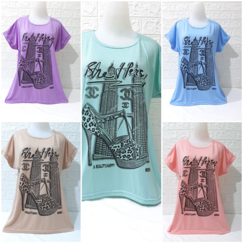 KAOS WANITA UKURAN OVERSIZE JUMBO HARGA PABRIK