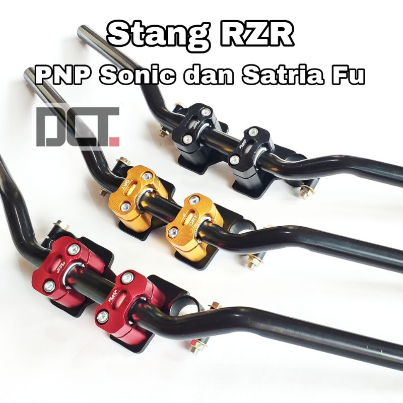 Stang Rzr Satria Fu Dan Stang Rzr Sonic 150 R Fullset Stang Rzr Satria Fu Injeksi Karbu Facelift Bar