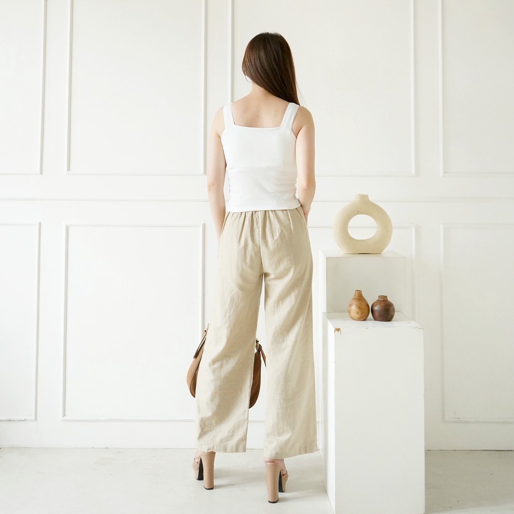 Korean Square Tank Top Ring Tanktop Baju Atasan Wanita Crop Top 230