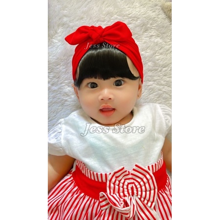 Turban Baby Wig Poni / Topi Turban Anak Poni / Ciput Anak Poni Size:0-3T