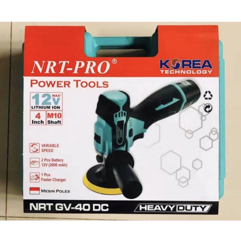 Mesin poles cordless / disc polisher cordless type GV-40 NRT PRO