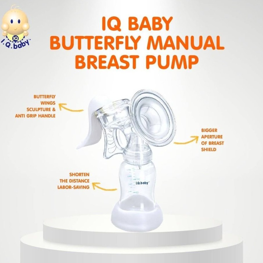 I.Q Baby Breast Pump Butterfly Wings Sculpture &amp; Anti Grip Handle I.Q. BABY IQ 900