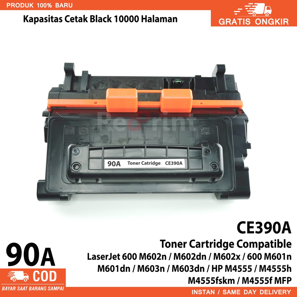Toner Cartridge Compatible 90A HP LaserJet M4555, M4555h,M4555fskm, M4555f MFP, M602n, M601dn, M603DN