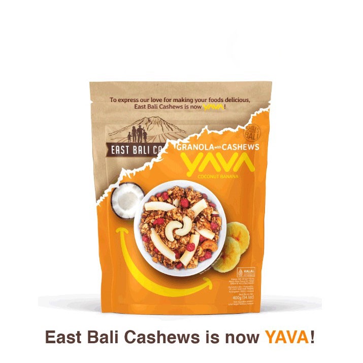 East Bali Cashew Yava Granola Coconut Banana Sarapan Sehat 400gr