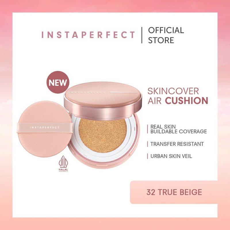 ☃️Cutezz_Ching1☃️Wardah Instaperfect Skincover Air Cushion SPF50 PA++++ 11g