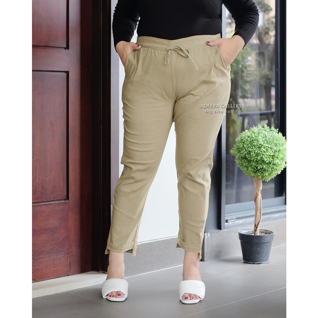 ADEEVA Baggy Pants Jumbo Celana Panjang Wanita Jumbo