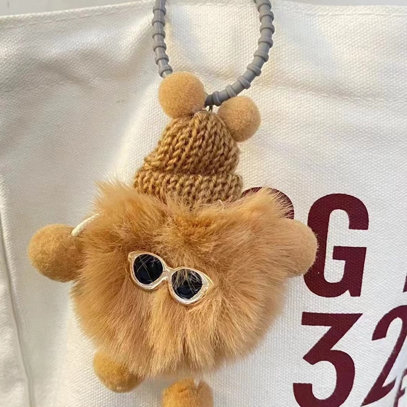 Gantungan Kunci Boneka Monster Lucu Bahan Plush Untuk Case Earphone K21