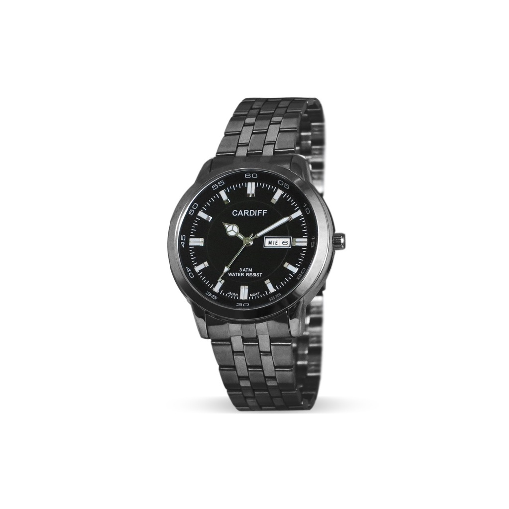 CARDIFF Analog I 7602 Jam Tangan Kasual Pria Rantai Water Resistance