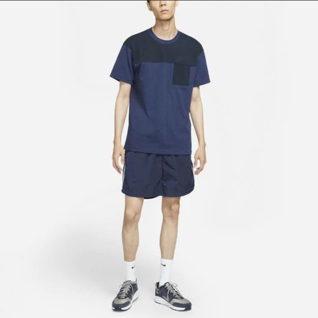 Nike NSW Tech Essentials T-Shirt Tee Navy DD4743-410 Kaos Original