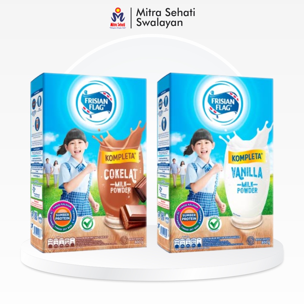 

Frisian Flag Kompleta Vanila Coklat 400g 800g (Mitra Sehati Swalayan)