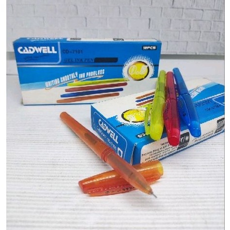 

Pulpen/bulpen/ballpoint/pena Gel Ink 0.5 12pcs/1 lusin cadwell gel ink CD 7101