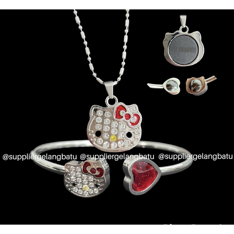 [PART2] SET KALUNG GELANG QUANTUM TITANIUM BIO PENDANT MAGNET KESEHATAN
