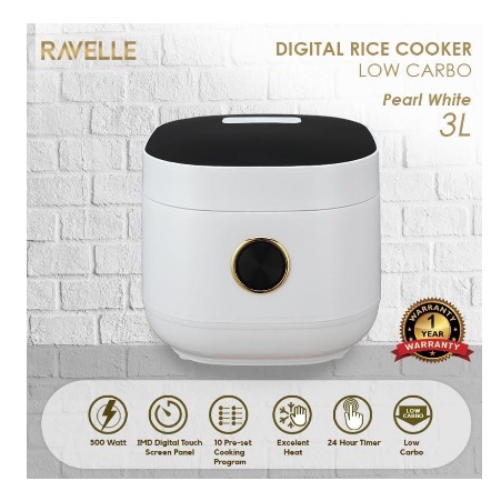 Rice Cooker Magicom Multicooker Ravelle Digital Low Carbo 3 Ltr