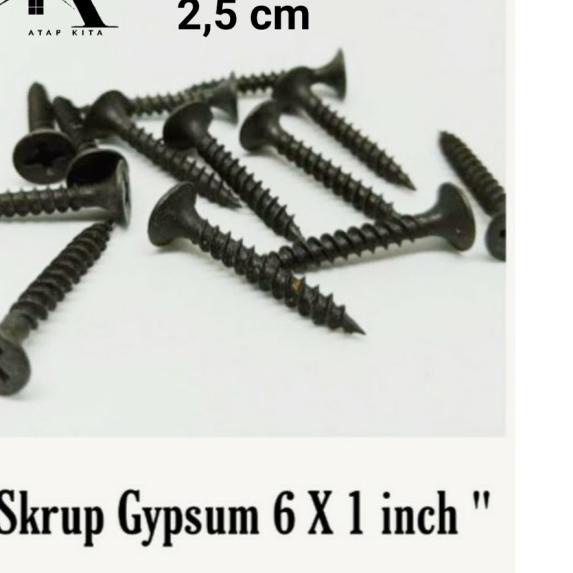 Skrup Gypsum / Screw Gypsum 6x1 inch / Skrup Papan 1000 pcs