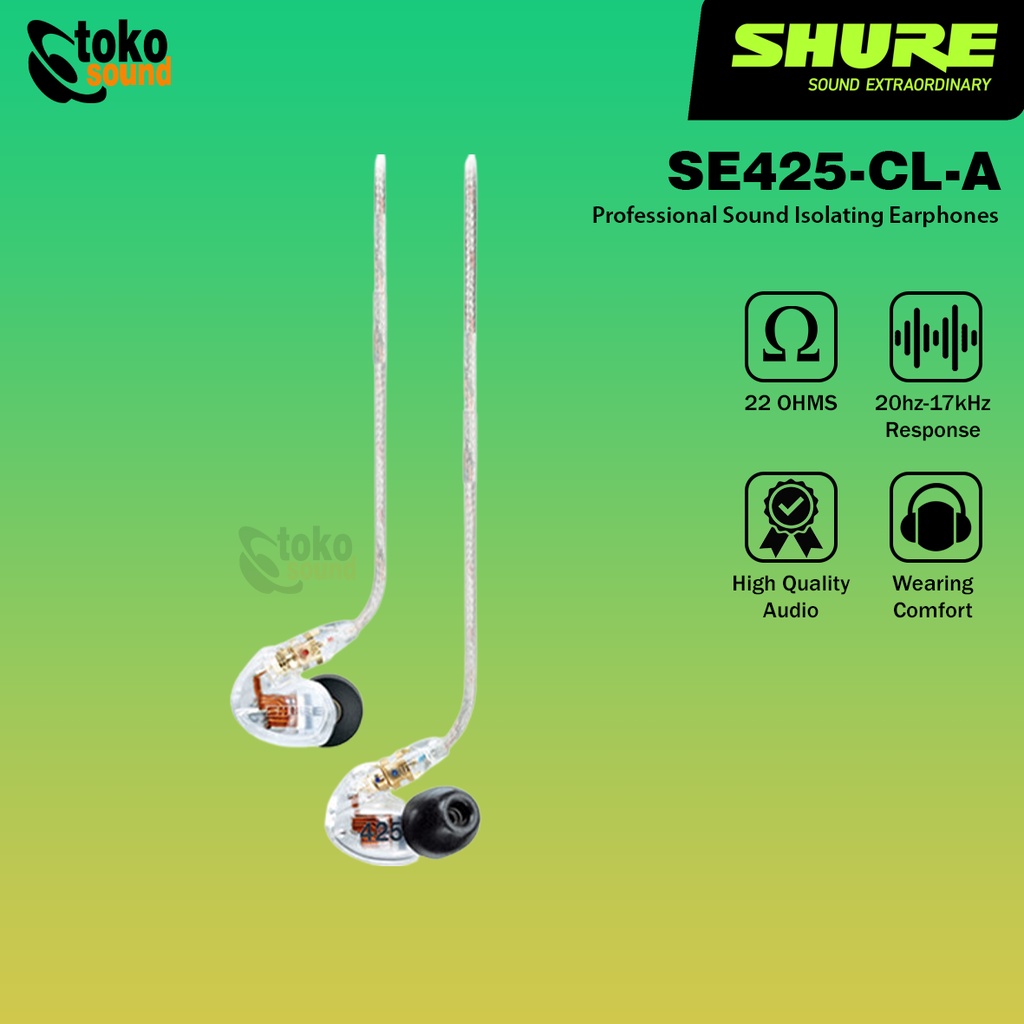 Shure SE425 CL A Wireless Sound Isolating Earphones