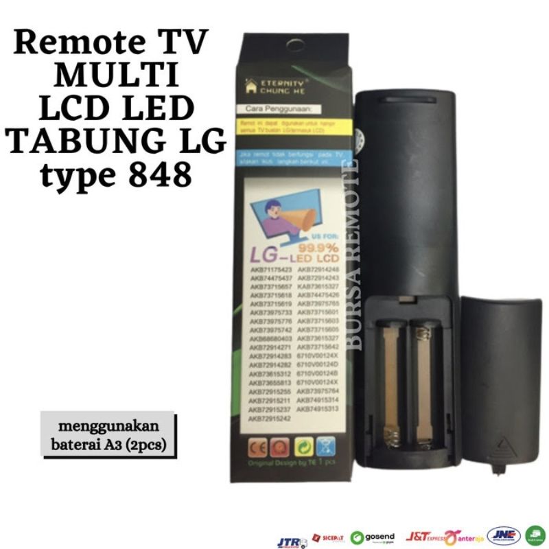 Remote Remot TV LG LCD-LED-Tabung  TM-848TR Tanpa Seting