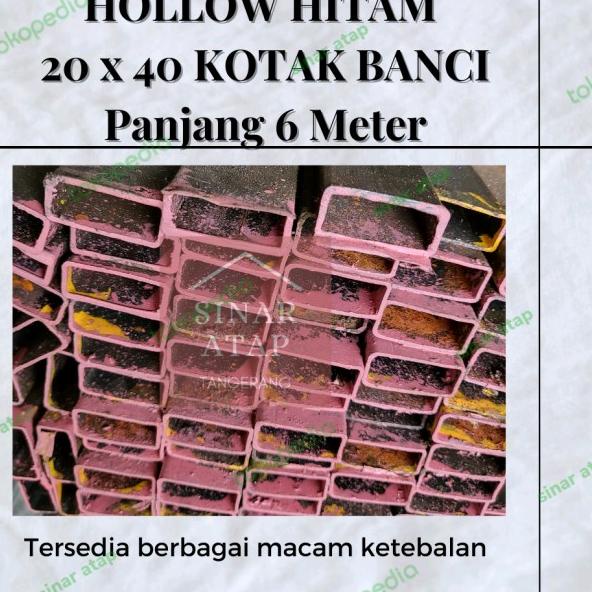 Jual Besi Hollow Hitam X Kotak Banci Tebal Mm Panjang Meter