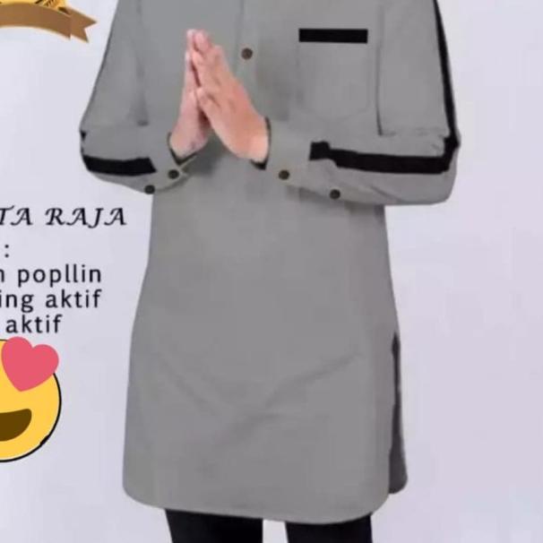 BAJU MUSLIM PRIA KOKO RAJA KEMEJA KOKO PRIA KOKO QURTA PAKISTAN - Putih, XXL