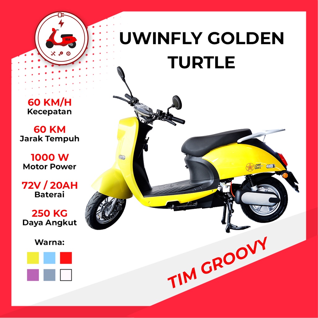 Jual Motor Listrik E Motorcycle Uwinfly Golden Turtle By Uwinfly