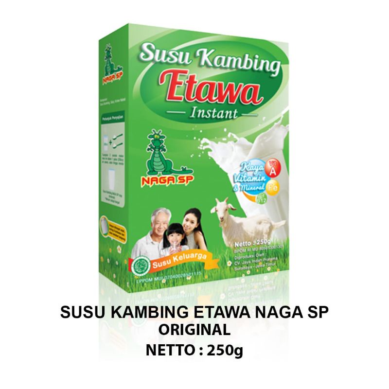 

Susu Kambing Etawa Naga SP 250 gr