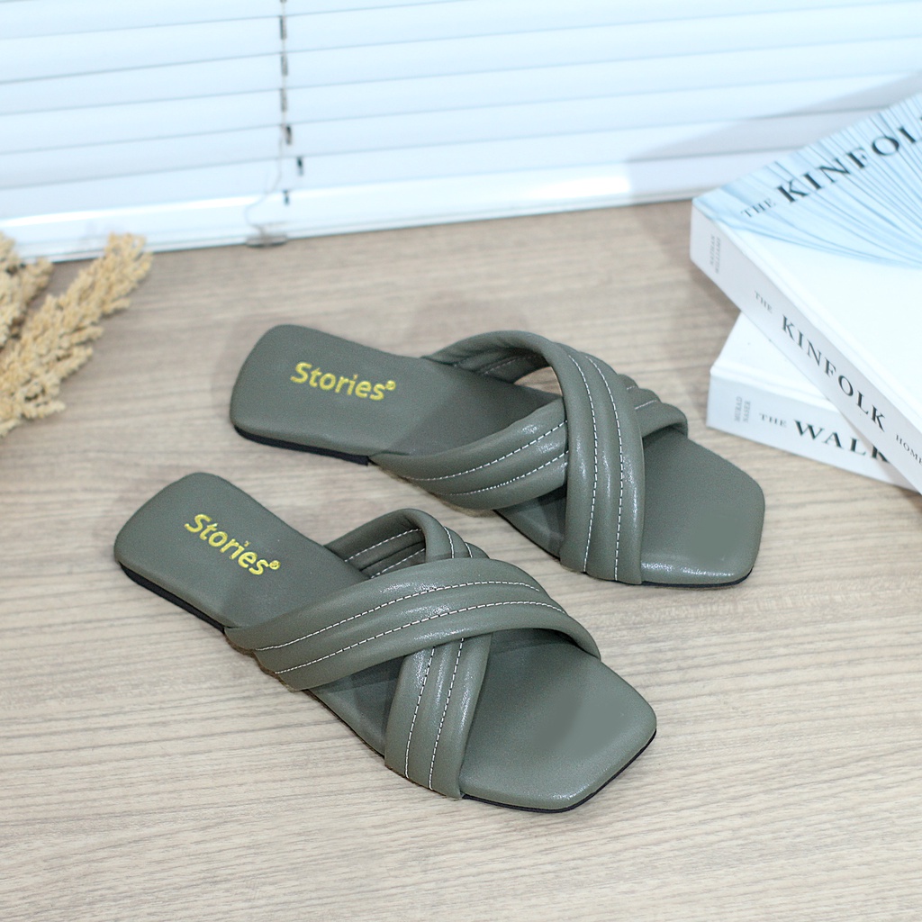 Sendal Wanita Flat Stories Silang