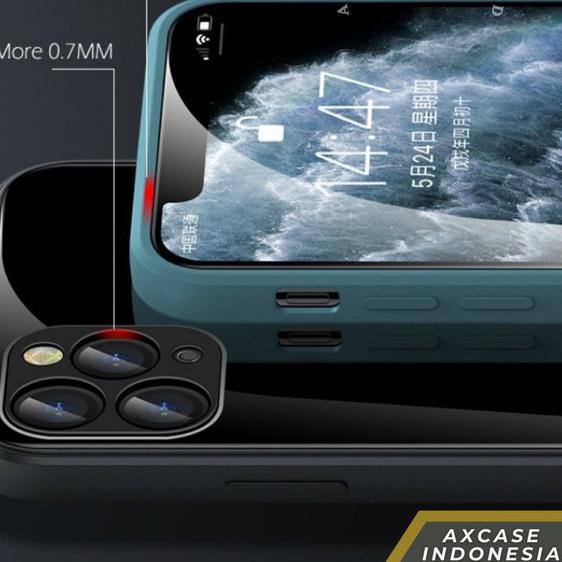 Premium Glass Case iPhone X XR XS MAX 11 PRO MAX Hard Lens Protector - iPhone XS MAX, Midnight Green